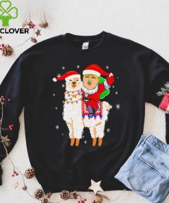 Donald Trump riding llama Christmas 2022 hoodie, sweater, longsleeve, shirt v-neck, t-shirt