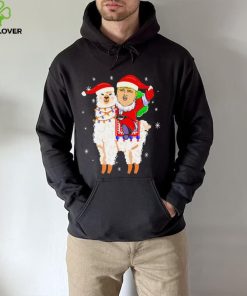 Donald Trump riding llama Christmas 2022 hoodie, sweater, longsleeve, shirt v-neck, t-shirt