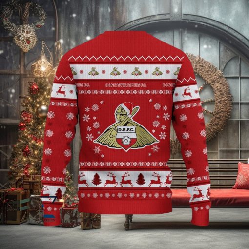 Doncaster Rovers Unique Efl Logo Team Ugly Christmas Sweater For Fans Gift Unisex Sweatshirt