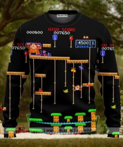 Donkey Kong And Mario Ugly Christmas Sweaters