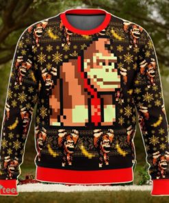 Donkey Kong Sprite Ugly Christmas Sweater 3D Gift For Men And Women