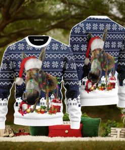 Donkey Merry Christmas Unisex Ugly Sweater