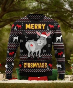 Donkey Merry Kissmyass Ugly Sweater
