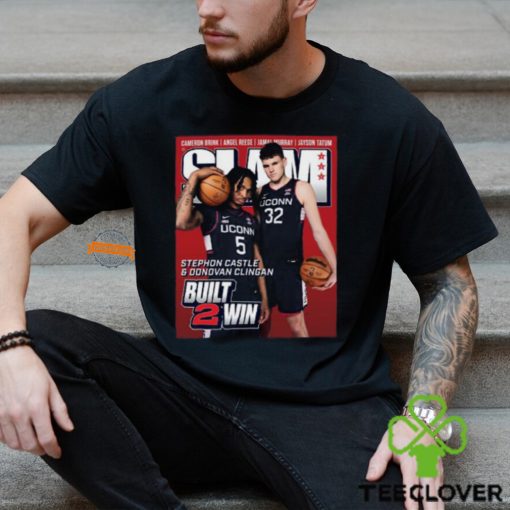 Donovan Clingan And Stephon Castle From UConn Huskies Built 2 Win Cover SLAM 250 Classic T Shirt