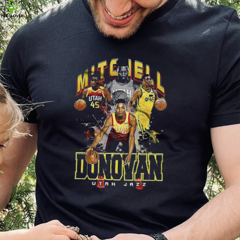 Donovan Mitchell Basketball Player Vintage Tee
