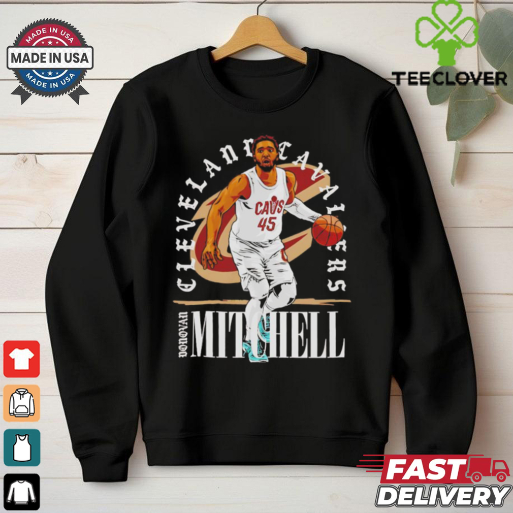 Donovan Mitchell Cleveland Cavaliers NBA basketball shield vintage shirt Donovan Mitchell Cleveland Cavaliers NBA basketball shield vintage shirt