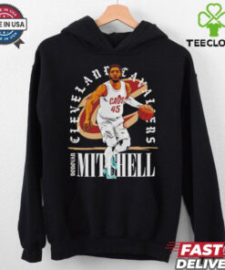 Donovan Mitchell Cleveland Cavaliers NBA basketball shield vintage shirt