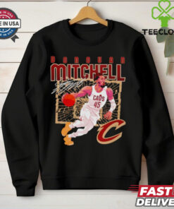 Donovan Mitchell Cleveland Cavaliers shattered signature shirt