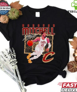 Donovan Mitchell Cleveland Cavaliers shattered signature shirt