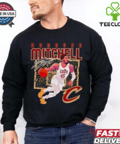 Donovan Mitchell Cleveland Cavaliers shattered signature shirt