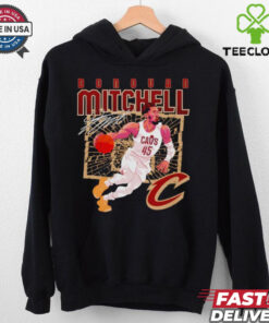 Donovan Mitchell Cleveland Cavaliers shattered signature shirt