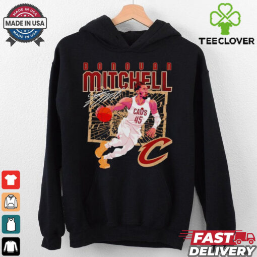 Donovan Mitchell Cleveland Cavaliers shattered signature shirt