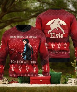 Dont Go With Them Elvis Presley 3D Ugly Sweater