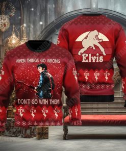 Dont Go With Them Elvis Presley 3D Ugly Sweater