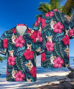 Don’t Mess With Corgi Dog Funny Hawaiian Shirt Hibiscus Flower Pattern