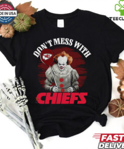 Don’t Mess With Kansas City Chiefs Pennywise IT T Shirt 2 Don’t Mess With Kansas City Chiefs Pennywise IT T Shirt