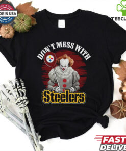 Don’t Mess With Pittsburgh Steelers Pennywise IT T Shirt 2 Don’t Mess With Pittsburgh Steelers Pennywise IT T Shirt