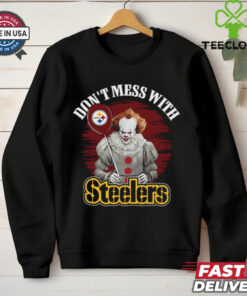 Don’t Mess With Pittsburgh Steelers Pennywise IT T Shirt 3 Don’t Mess With Pittsburgh Steelers Pennywise IT T Shirt