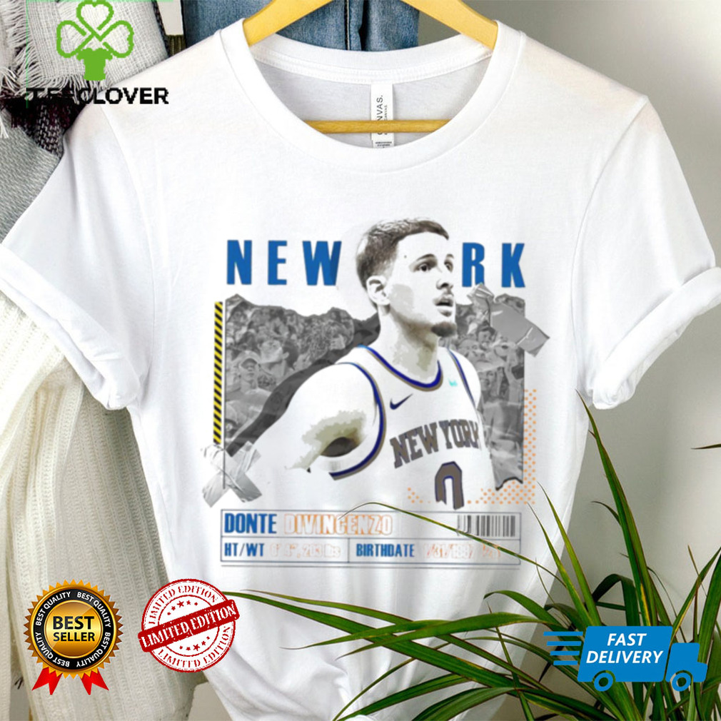 Donte DiVincenzo number 0 New York Knicks basketball player paper poster shirt Donte DiVincenzo number 0 New York Knicks basketball player paper poster shirt