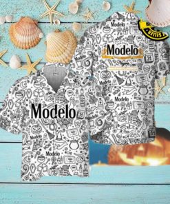 Doodle Art Modelo Negra Hawaiian Shirts