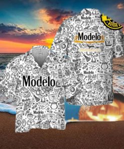 Doodle Art Modelo Negra Hawaiian Shirts