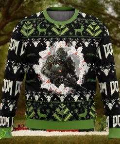 Doom V2 Ugly Christmas Sweater Holiday Party Sweater Christmas Gift