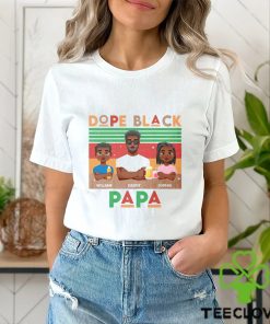 Dope Black Papa Uncle Dad Tribe Retro Shirt