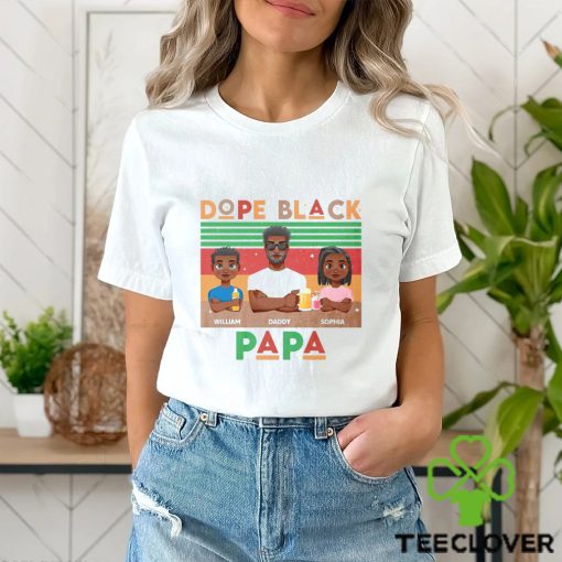 Dope Black Papa Uncle Dad Tribe Retro Shirt