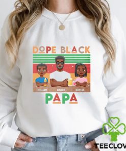 Dope Black Papa Uncle Dad Tribe Retro Shirt