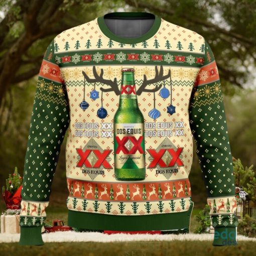Dos Equis 3D Ugly Christmas Sweater Christmas Gift Ideas Party Gift