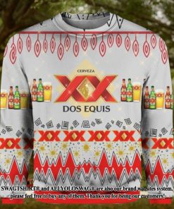 Dos Equis Beer Knitting Pattern 3D Print Ugly Sweater