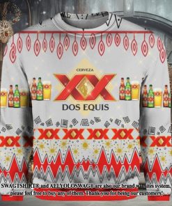 Dos Equis Beer Knitting Pattern 3D Print Ugly Sweater