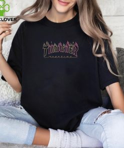 Double Flame Neon T Shirt Thrasher Shirt