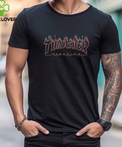 Double Flame Neon T Shirt Thrasher Shirt