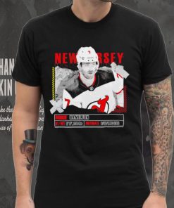 Dougie Hamilton New Jersey Devils ice hockey player information paper shirt