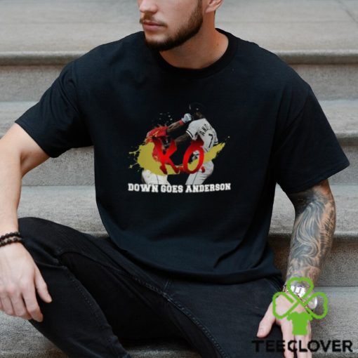 Down Goes Anderson Shirt Jose Ramirez Vs Tim Anderson Shirt Funny Meme Shirt Baseball Shirt Ramirez Vs Anderson Tee Trending Shirt