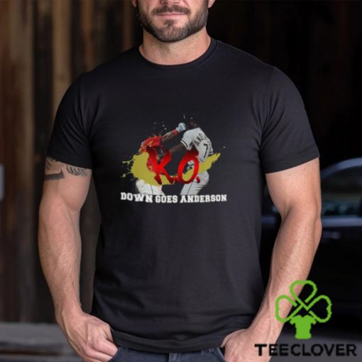 Down Goes Anderson Shirt Jose Ramirez Vs Tim Anderson Shirt Funny Meme Shirt Baseball Shirt Ramirez Vs Anderson Tee Trending Shirt