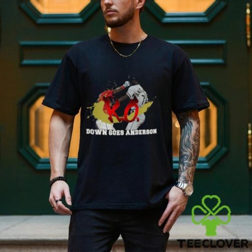 Down Goes Anderson Shirt Jose Ramirez Vs Tim Anderson Shirt Funny Meme Shirt Baseball Shirt Ramirez Vs Anderson Tee Trending Shirt