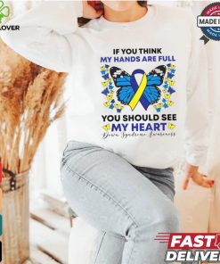 Down Syndrome Awareness Ribbon Butterfly Mom SPED Teacher T Shirt