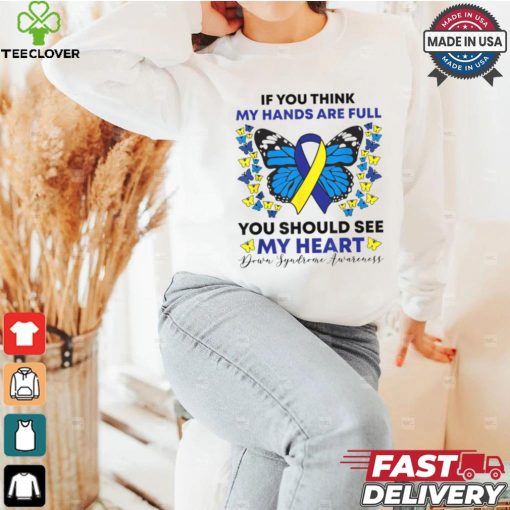 Down Syndrome Awareness Ribbon Butterfly Mom SPED Teacher T Shirt