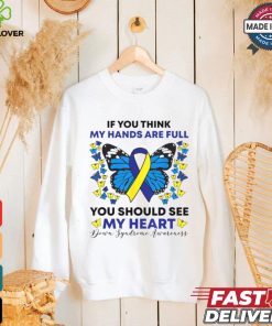 Down Syndrome Awareness Ribbon Butterfly Mom SPED Teacher T Shirt