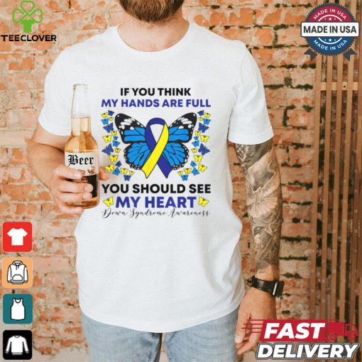 Down Syndrome Awareness Ribbon Butterfly Mom SPED Teacher T Shirt
