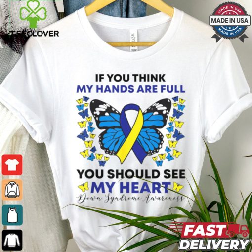 Down Syndrome Awareness Ribbon Butterfly Mom SPED Teacher T Shirt
