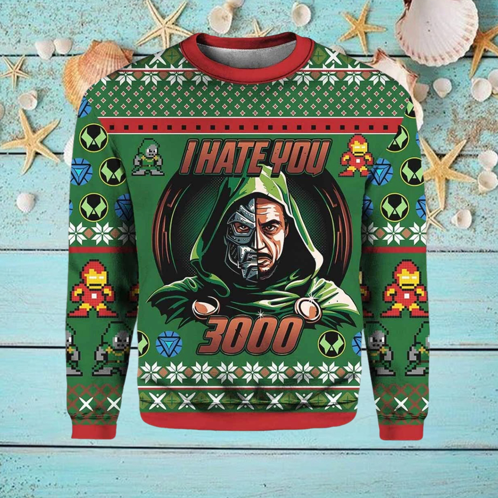 Dr Doom I Hate You 3000 Ugly Christmas Sweater Dr Doom I Hate You 3000 Ugly Christmas Sweater