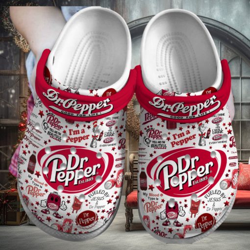 Dr Pepper Drink Crocs Crocband Clogs Shoes Comfortable For Men Women and Kids – Footwearelite Exclusive