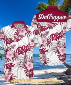 Dr Pepper Funny Hawaiian Shirt Tropical Flower Beer Lovers Gift