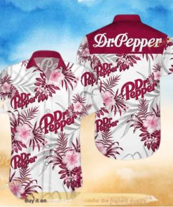 Dr Pepper Funny Hawaiian Shirt Tropical Flower Beer Lovers Gift