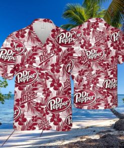 Dr Pepper Funny Hawaiian Shirt Tropical Flower Pattern Beach Gift For Beer Lovers