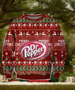 Dr Pepper Merry Christmas Ugly Xmas Wool Knitted Sweater