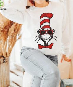 Dr Seuss Cat In The Hat Wearing Sunglasses T Shirt